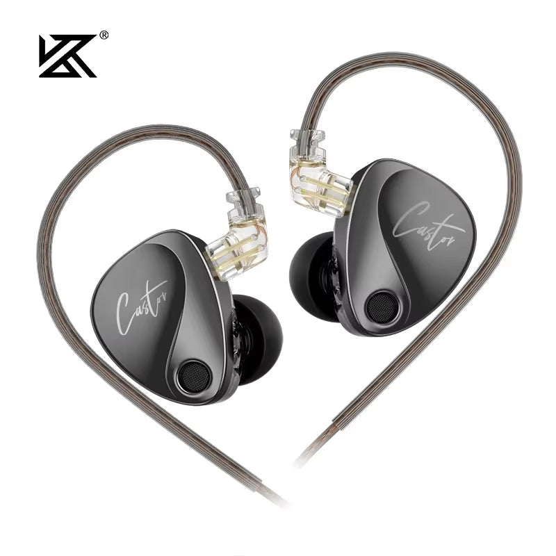 KZ Castor 2DD Dynamic in Ear Earphone High-End Tunable Earphones Hifi Bass Monitor Headphone Cancelling Earbud ZSNPRO EDXPRO